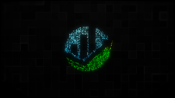 Cyber Logo Reveal Video Displays template preview