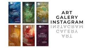 Videohive Art gallery instagram stories Video Displays template preview