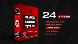 Videohive Black Friday Titles Titles template preview