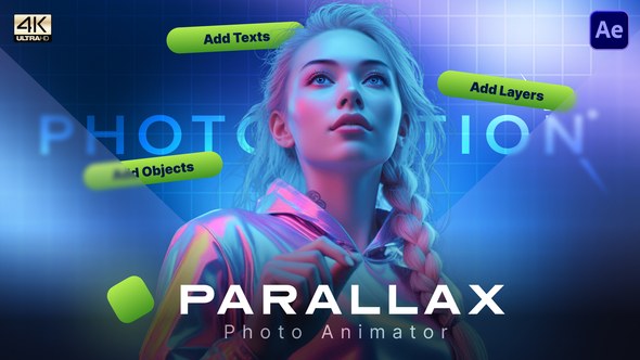 Videohive Photomotion - Parallax (Lite) Video Displays template preview