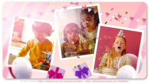 Videohive Child's Birthday Slideshow Video Displays template preview