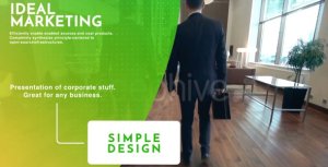 Corporate Slides 5 Video Displays template preview