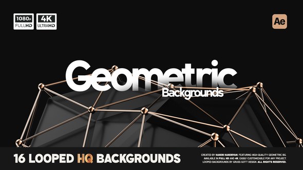 Videohive Geometric Backgrounds 55830101 Elements template preview