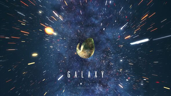 Videohive Galaxy Space Logo Reveal Logo Stings template preview