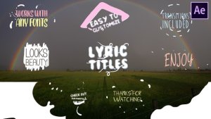 Videohive Cartoon Lyric Titles | After Effects Titles template preview
