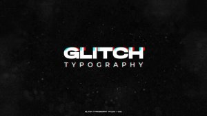 Videohive Glitch Typography Titles / AE Titles template preview