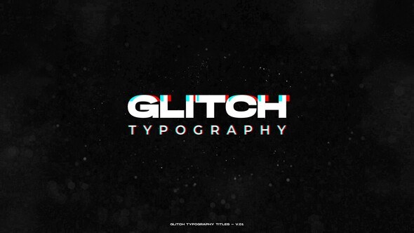 Videohive Glitch Typography Titles / AE Titles template preview