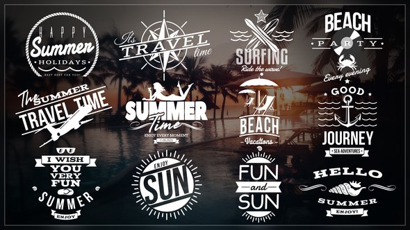 Videohive Summer Beach Titles Titles template preview