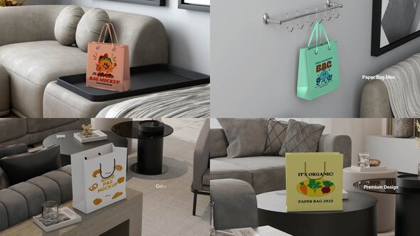 Videohive Paper Bag Mockup Product Promo template preview