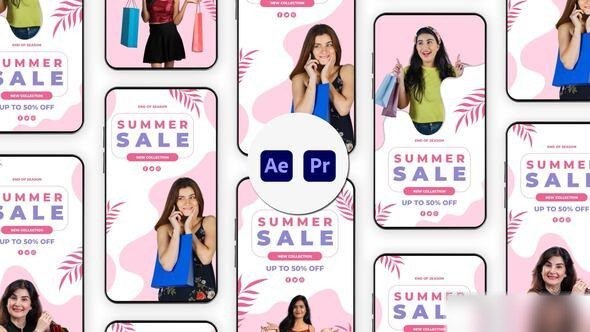 Videohive Summer Sale Instagram Story 57801485 Elements template preview
