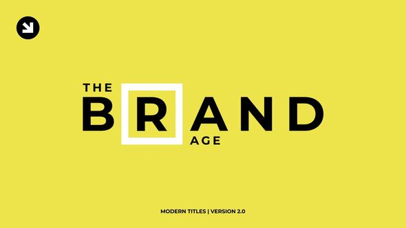 Videohive Modern Titles | After Effects 48665058 Titles template preview
