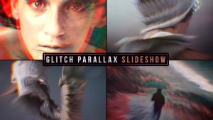 Videohive Glitch Parallax Slideshow Video Displays template preview
