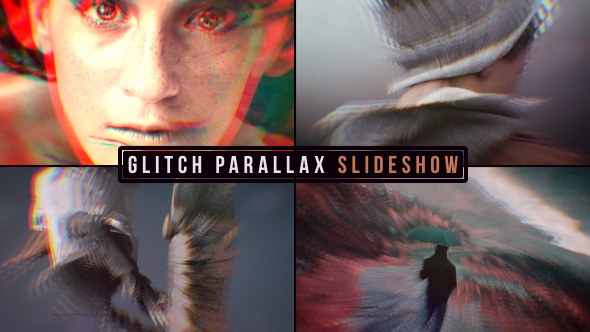 Videohive Glitch Parallax Slideshow Video Displays template preview