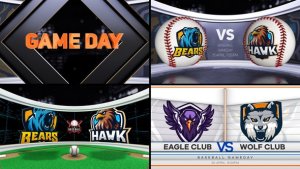 Videohive Baseball VS 3 Logo Stings template preview