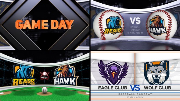 Videohive Baseball VS 3 Logo Stings template preview