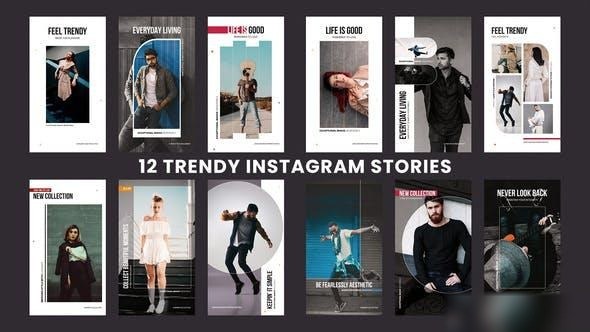 Videohive Trendy Instagram Stories 37087064 Openers template preview