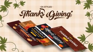 Videohive Thanks Giving Day Facebook Cover Product Promo template preview