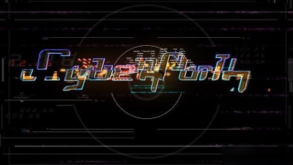 Videohive Cyberpunk Glitch Logo 22306862 Logo Stings template preview