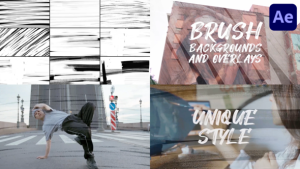 Videohive Brush Backgrounds And Overlays | After Effects Elements template preview