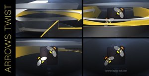 Videohive Arrows Twist Logo Stings template preview