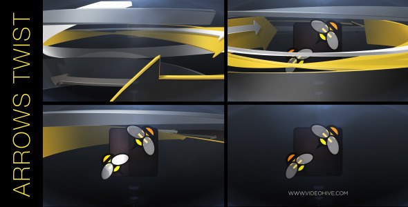 Videohive Arrows Twist Logo Stings template preview