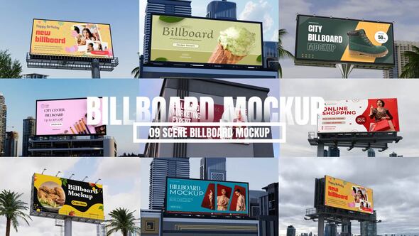 Videohive Billboard Mockup 58797488 Product Promo template preview