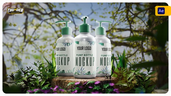 Videohive Pump Bottle Mockup Product Promo template preview