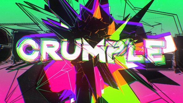Videohive Crumple Crash Title Opener Titles template preview