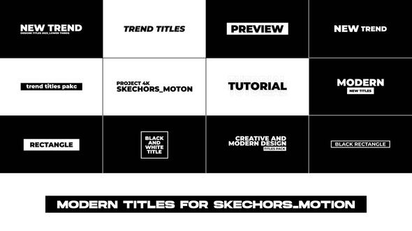 Videohive Modern Titles | After Effects 44577552 Titles template preview