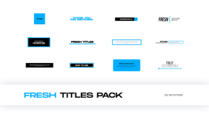 Videohive Fresh Titles Titles template preview