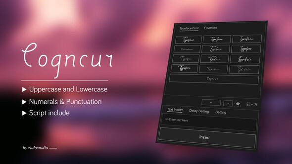Videohive Animated Typeface - Cogncur Titles template preview