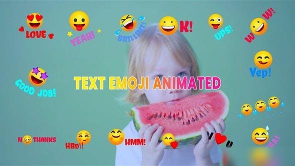 Videohive Text Emoji Animated Illustration Element Pack Elements template preview