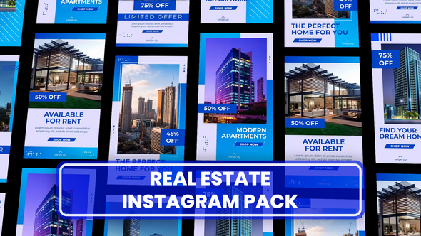 Videohive Real Estate Stories Pack 52380004 Openers template preview