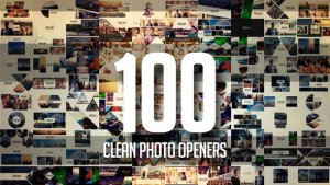 Videohive 100 Clean Photo Openers - Logo Reveal Pack Openers template preview