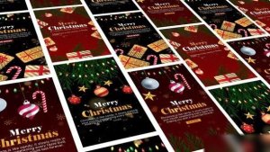 Videohive Merry Christmas Instagram Story 55835371 Video Displays template preview