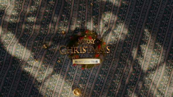 Videohive Wreath Christmas Logo Broadcast-packages template preview