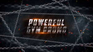 Videohive Powerful Gym Promo Video Displays template preview