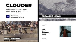Videohive Clouder - Broadcast Package Broadcast-packages template preview