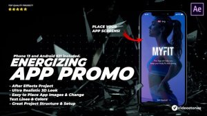 Energizing App Promo - Dynamic & Stylish Mobile App Demonstration Video Video Displays template preview