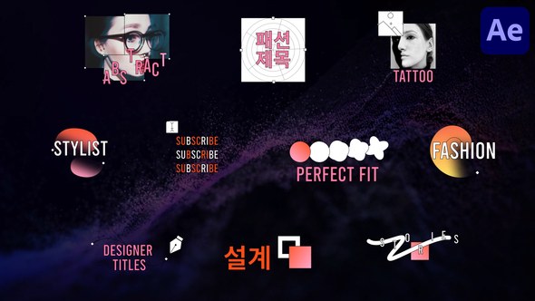 Videohive Abstract Designer Titles for After Effects Titles template preview