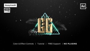 Videohive Retro 80's Metallic Logo Reveal Logo Stings template preview