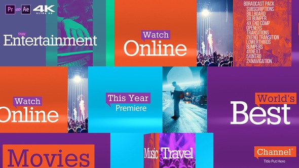 Colorful Broadcast Pack v2.0 Video Displays template preview