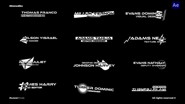 Videohive Lower Thirds  After Effects Elements template preview
