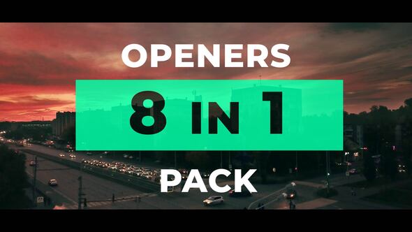 Videohive 8 Modern Openers Pack Openers template preview
