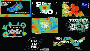 Videohive Heatmap Motion Typographic Scenes Pack Titles template preview