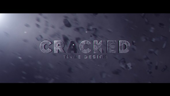 Cracked Title Design Video Displays template preview