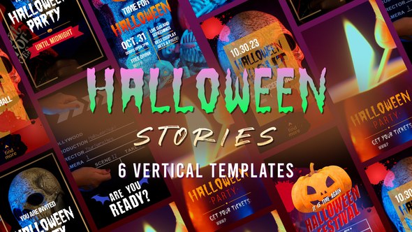 Videohive Creepy Halloween Stories Product Promo template preview