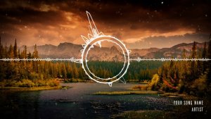 Clean Audio Spectrum Music Visualizer Video Displays template preview