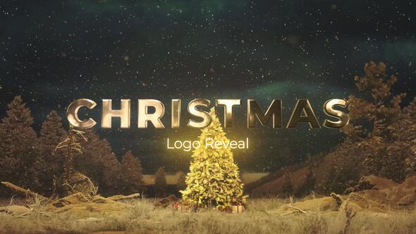 Videohive Christmas Tree Logo Reveal | Cinematic Holiday Intro Logo Stings template preview