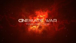 Cinematic Red Epic Battle Video Displays template preview